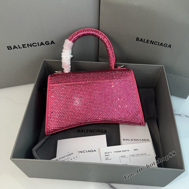 Balenciaga專櫃爆款手提女包巴黎世家燙磚重手工小號Hourglass沙漏包 fyj1564